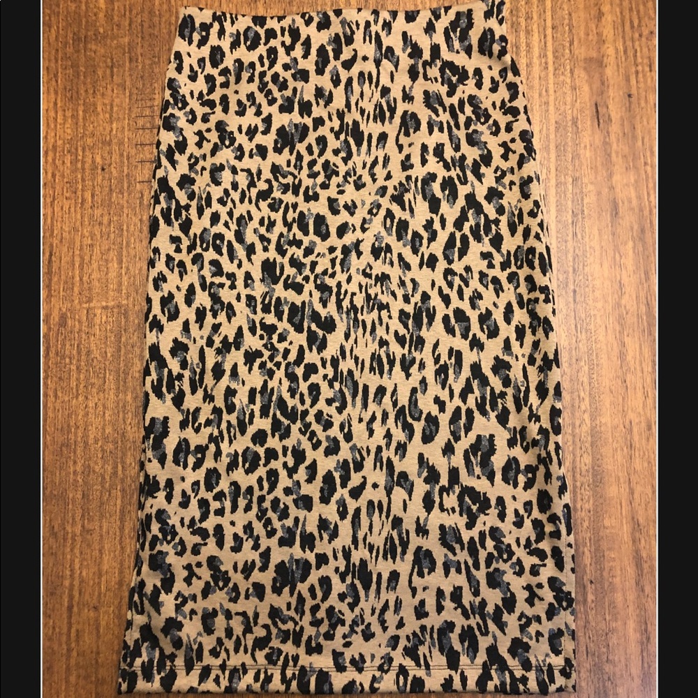 Leopard Pencil Skirt